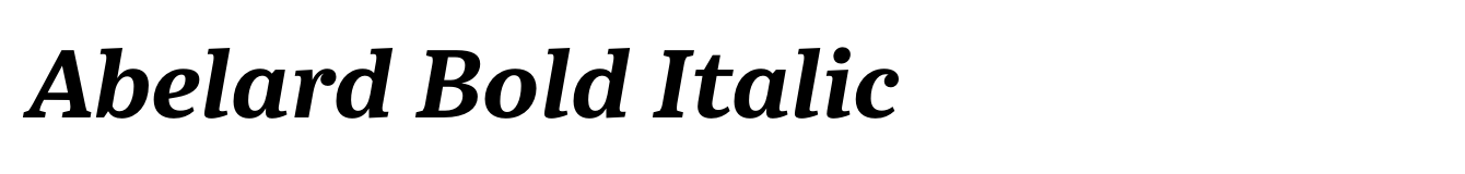 Abelard Bold Italic